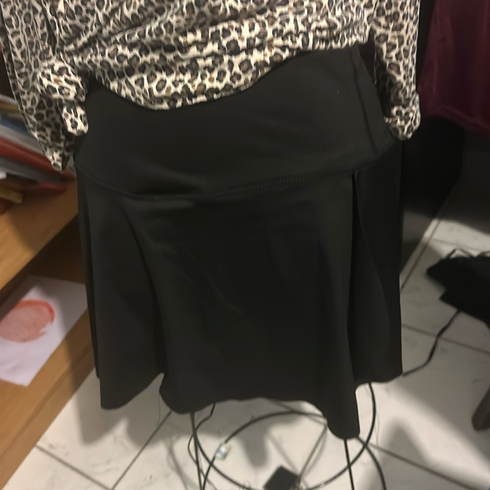 Black plus size skort NWOT
